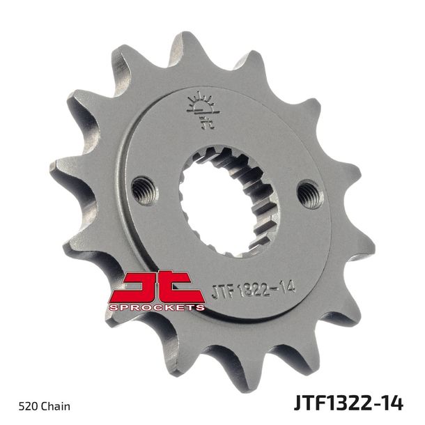 JT Sprockets 520 14Z fijn getand binnendiameter 21 mm/23 mm voor SWM Six Days Silver Vase i, Mash Family Side Cafe Racer Honda XR R Outlaw