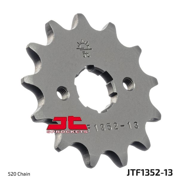 JT Sprockets 520 13Z coarse-toothed sprocket inner diameter 19mm/22mm for Adly ATV Sport Hurricane XS, Beeline Bestia 3.3 Offroad Supermoto Crossroad