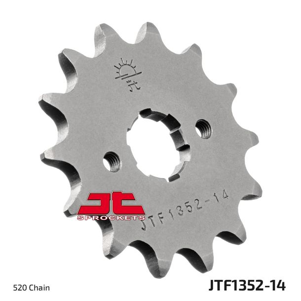 Ritzel JT Sprockets 520 14Z grobverzahnt Innendurchmesser 19mm / 22mm für Adly ATV Sport Hurricane XS, Beeline Bestia 3.3 Offroad Supermoto Crossroad