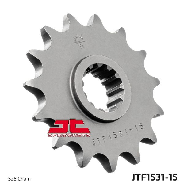 JT Sprockets 525 15Z fijngetand tandwiel binnendiameter 21,7 mm/25 mm voor Kawasaki ZR Zephyr 750 cc bouwjaar 1995 - 1999
