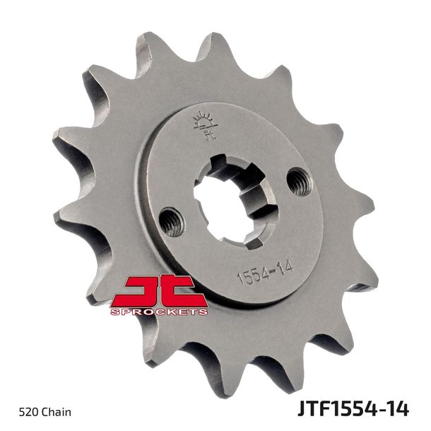 JT Sprockets 520 14T coarse-toothed sprocket inner diameter 16mm/20mm for Hyosung GV Aguila Classic, Yamaha YFM Blaster N DXS DXW Moto 4 GT i Naked GD