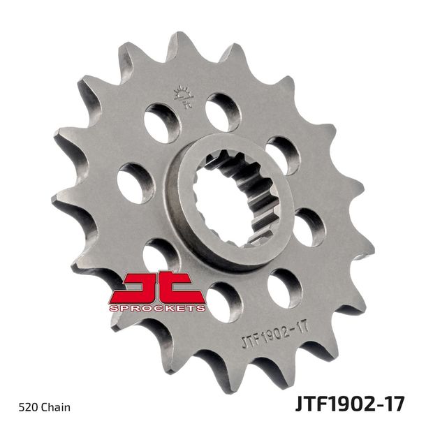 JT Sprockets Racing 520 17T - Pignone a denti fini, diametro interno 22 mm/25 mm per KTM LC4 Adventure R SMC ABS Duke 350 - 890 ccm Anno 1989 - 2020