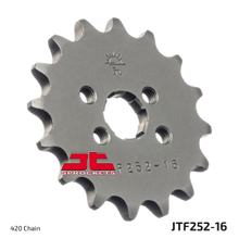 JT Sprockets 420 16Z grof getand binnendiameter 15mm/17mm voor Honda XR R 80 cc bouwjaar 1979 - 2003