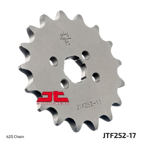 JT sprocket 420 17T coarse-toothed inner diameter 15mm/17mm for Honda XR R 80 ccm Year 1979 - 2003