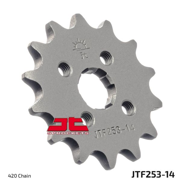 JT Sprockets 420 14Z grofgetand tandwiel binnendiameter 15 mm/17 mm