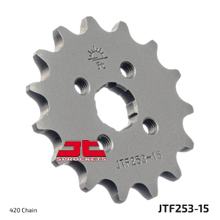 Pinhão JT Sprockets 420 15Z dentes grossos diâmetro interno 15mm / 17mm para AJS Regal Raptor DD, Honda MB MT MTX NSR MBX MSX Monkey CY 50 - 125 ccm
