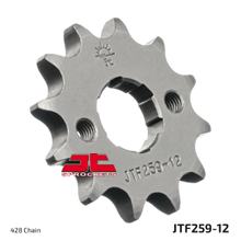 JT Sprockets 428 12Z grofgetande binnendiameter 18 mm/20 mm voor REX Rex, Explorer Race GT Rexy Kymco CK1 Daelim VC Advance VT VS Rieju Marathon