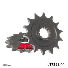 JT Sprockets 520 14T, pignone a denti fini, diametro interno 18 mm/20 mm per Honda CR R 125 ccm Anno 1986