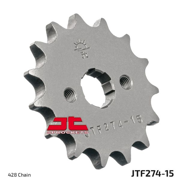 Ritzel JT Sprockets 428 15Z grobverzahnt Innendurchmesser 15mm / 17mm für Honda MTX MSX CRF F 80 - 125 ccm Bj. 1985 - 2020
