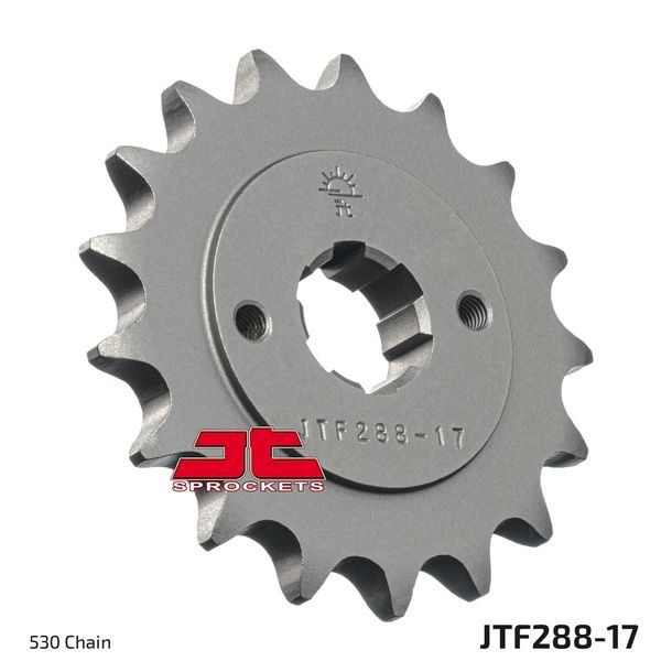 Piñón de dientes gruesos JT Sprockets 530 17T, diámetro interior 21 mm/25 mm para Honda CB K1 - K6 K2 K3 Four 500 - 750 ccm Año 1969 - 1978