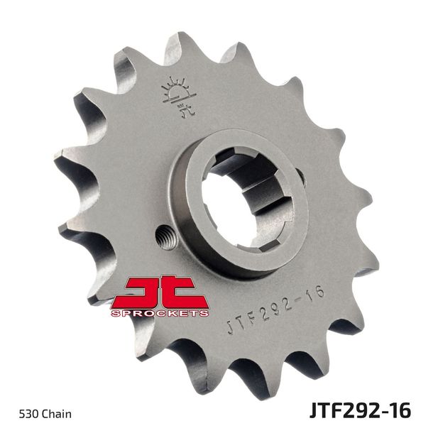 Piñón de dientes gruesos JT Sprockets 530 16Z, diámetro interior 21,4 mm/25 mm para Honda VFR NS R 400 ccm Año 1985 - 1986