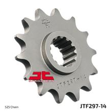 JT Sprockets 525 14T, pignone a denti fini, diametro interno 21,6 mm/25 mm per Honda CB CB-1 F CBF N CBR R RR ABS RVF 250 - 500 ccm Anno 1988 - 2018