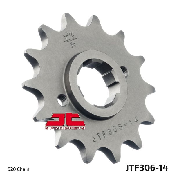 Pignone a denti grossi JT 520 14T, diametro interno 22 mm/25 mm per Honda NX Dominator 650 ccm Anno 1988
