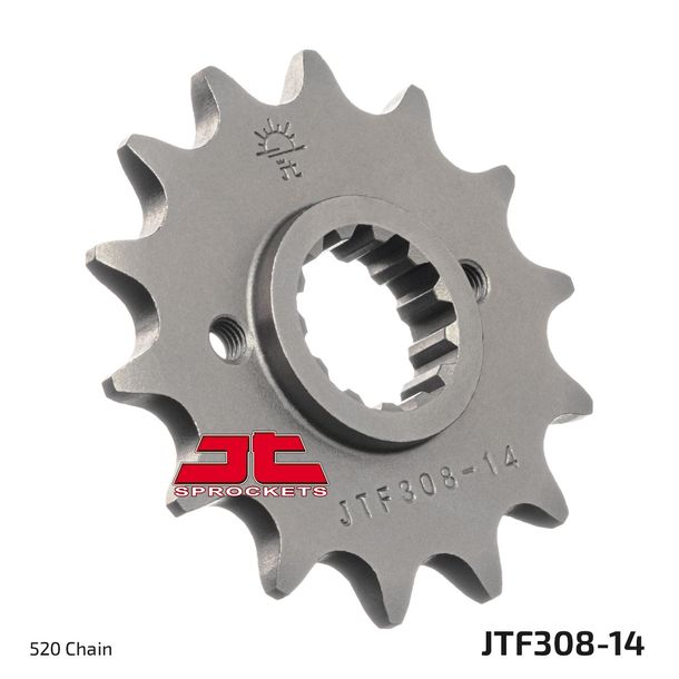 Ritzel JT Sprockets 520 14Z feinverzahnt Innendurchmesser 21,6mm / 25mm für Honda FMX NX Dominator SLR, Suzuki GSX-R K.L.M.N Yamaha XT X Aprilia Pegaso Bj. 1989 - 2016