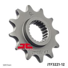 JT Sprockets 520 12T - Pignone a denti fini, diametro interno 22,7 mm/25 mm per Polaris Scrambler X Freedom Trial Boss Blazer 330 / 500 ccm