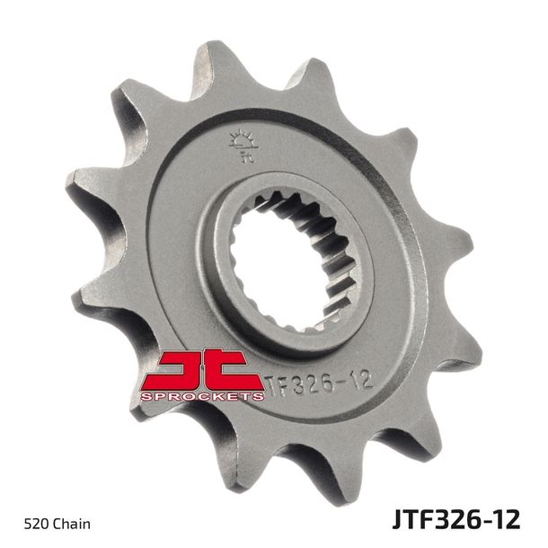 Ritzel JT Sprockets 520 12Z feinverzahnt Innendurchmesser 18mm / 20mm für Honda CR R 125 ccm Bj. 1987 - 2003