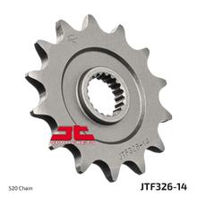 Zębatka przednia JT Sprockets 520 14Z drobnozębna średnica wewnętrzna 18mm / 20mm do Honda CR R 125 ccm r. 1987 - 2003
