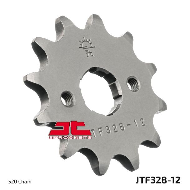 Pignon à dents grossières JT Sprockets 520 12Z, diamètre intérieur 18 mm/20 mm pour SMC Cheetah 1, Explorer Titan E-ton BXL Draco SYM Wolf Urban CFS