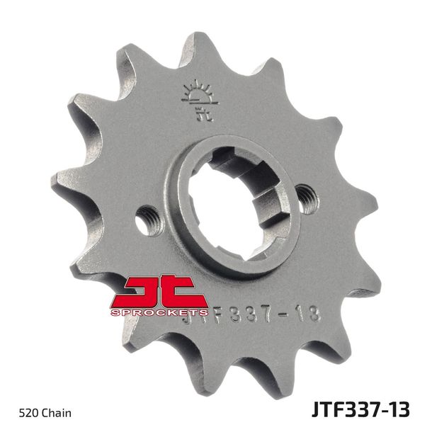 Pignon à dents grossières JT Sprockets 520 13Z, diamètre intérieur 19 mm/22 mm pour Honda CR R 250 - 500 ccm Année 1981 - 1985