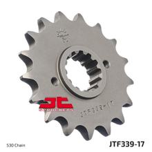 Pinhão JT Sprockets 530 17D dentes finos diâmetro interno 26mm / 30mm para Honda CB SF X11 CBR F Big One VFR XX Blackbird F2 Bol d`Or X Crossrunner EX ano 1979 - 2014