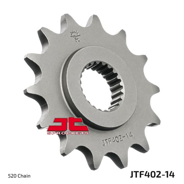 Pinhão JT Sprockets 520 14Dentes fino Innendurchmesser 22mm / 24mm para BMW F GS Dakar ST Twin, Aprilia Pegaso 125 - 650 ccm