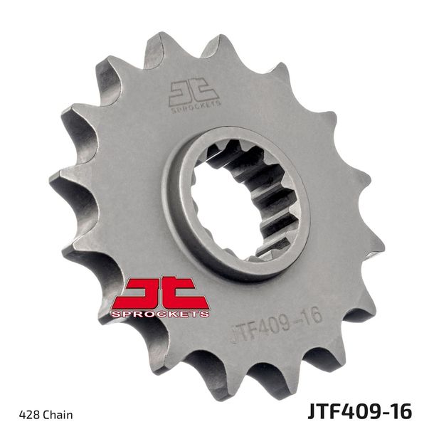Ritzel JT Sprockets 428 16Z feinverzahnt Innendurchmesser 19,4mm / 22mm für Suzuki DR S SE DR-Z L L2 125 ccm Bj. 1985 - 2020