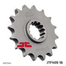 Pinhão JT Sprockets 428 16D dentes finos diâmetro interno 19,4mm / 22mm para Suzuki DR S SE DR-Z L L2 125 ccm ano 1985 - 2020