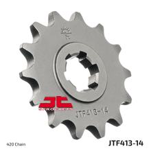 JT Sprockets 420 14Z grof getand binnendiameter 16 mm/20 mm voor Suzuki TS X RM 50/80 ccm