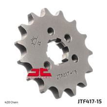 Pignon à dents grossières JT Sprockets 428 15Z, diamètre intérieur 16 mm/20 mm pour Kawasaki KMX BN A Eliminator 125 ccm Année 1991 - 2007
