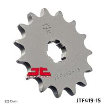 JT Sprockets 525 15Z grof getand binnendiameter 18mm/22mm voor Suzuki TS ER GT 250 cc bouwjaar 1973 - 1981