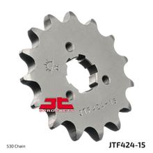 JT Sprockets 530 15Z grofgetand tandwiel binnendiameter 21 mm/25 mm voor Suzuki GT, Yamaha XS Kawasaki Z 250 - 750 ccm bouwjaar 1973 - 1980