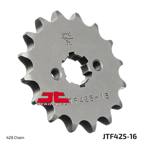 Ritzel JT Sprockets 428 16Z grobverzahnt Innendurchmesser 16mm / 20mm für Suzuki TS XE RG Gamma RM X ER RV Van L GP 80 - 125 ccm Bj. 1973 - 2018