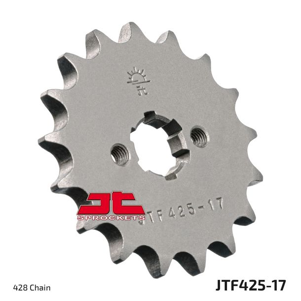 Pignon à dents grossières JT Sprockets 428 17T, diamètre intérieur 16 mm/20 mm pour Suzuki TS XE RG Gamma RM X ER RV Van L GP 80 - 125 ccm Année 1973 - 2018