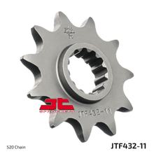 Pinhão JT Sprockets 520 11Z dentes finos diâmetro interno 19,5mm / 22mm para Suzuki DR-Z E K DR S SH SE, Beta Alp 4.0 SM RM 200 - 400 ccm ano 1982 - 2020