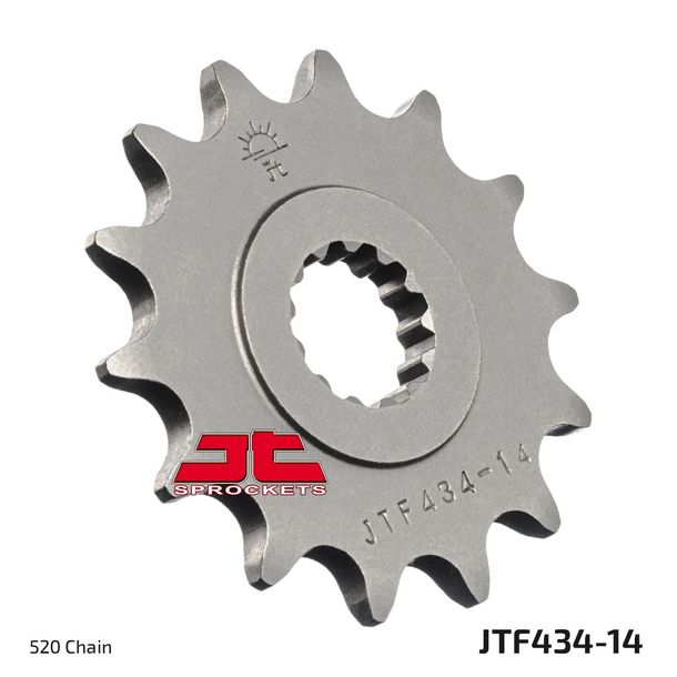 Ritzel JT Sprockets 520 14Z feinverzahnt Innendurchmesser 19,5mm / 22mm für Brixton Cromwell, Suzuki GN VL Intruder LC GZ Marauder DR S Glanville Felsberg Bj. 1978 - 2021