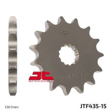 JT Sprockets 530 15Z fijngetand tandwiel binnendiameter 19,5 mm/22 mm voor Suzuki GSX Katana GR 400/650 ccm bouwjaar 1981 - 1989