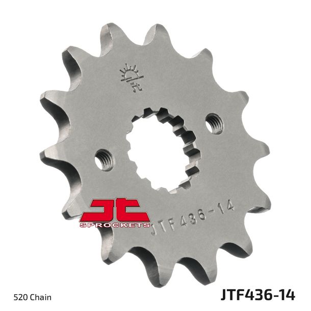 JT Sprockets 520 14T, pignone a denti fini, diametro interno 21,6 mm/25 mm per Aprilia RS, Suzuki RGV RG Gamma 250 ccm Anno 1983 - 1995