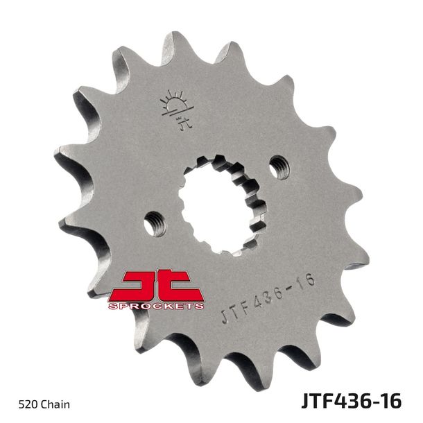 Piñón dentado fino JT Sprockets 520 16T, diámetro interior 21,6 mm/25 mm para Aprilia RS, Suzuki RGV RG Gamma 250 ccm Año 1983 - 1995