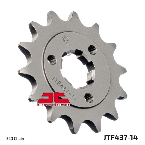 Ritzel JT Sprockets 520 14Z grobverzahnt Innendurchmesser 21mm / 25mm für Suzuki DR R RS Dakar 600 / 650 ccm Bj. 1985 - 1996