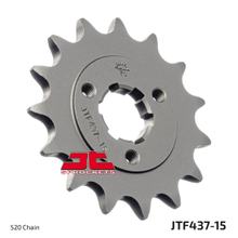 JT Sprockets 520 15Z grofgetand tandwiel binnendiameter 21 mm/25 mm voor Suzuki DR R RS Dakar 600/650 ccm bouwjaar 1985 - 1996