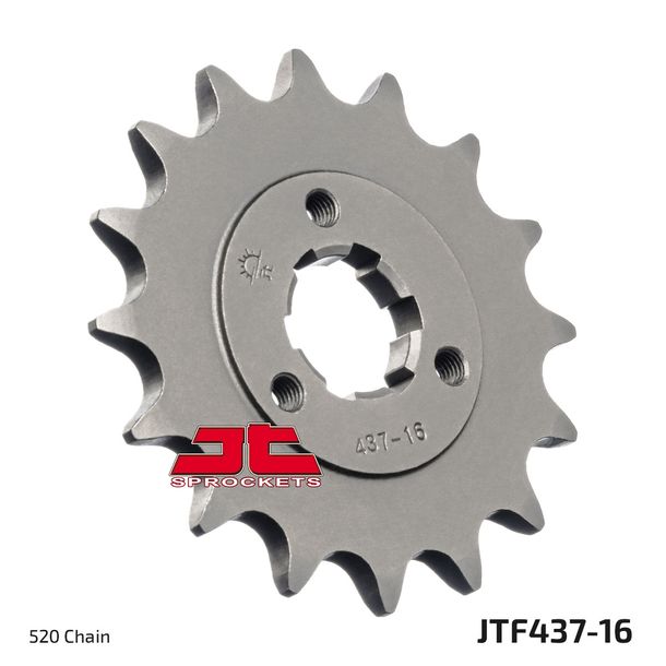 Ritzel JT Sprockets 520 16Z grobverzahnt Innendurchmesser 21mm / 25mm für Suzuki DR R RS Dakar 600 / 650 ccm Bj. 1985 - 1996