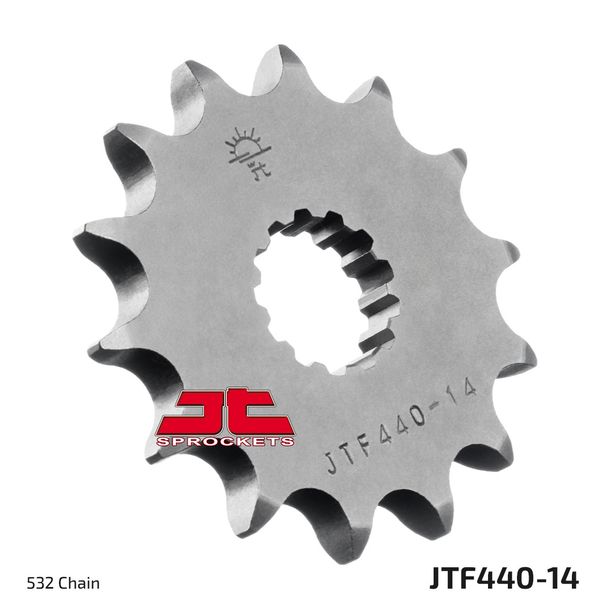 Pignon JT 532 14T à dents fines, diamètre intérieur 21,6 mm/25 mm pour Suzuki RF GSX-R K.L.M.N W P.R G.H.J GSX F 900 / 1100 ccm Année 1986 - 1997