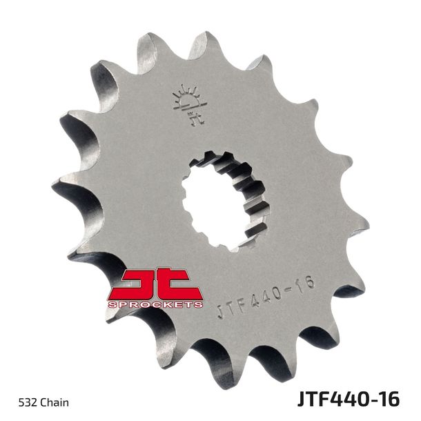 Ritzel JT Sprockets 532 16Z feinverzahnt Innendurchmesser 21,6mm / 25mm für Suzuki RF GSX-R K.L.M.N W P.R G.H.J GSX F 900 / 1100 ccm Bj. 1986 - 1997