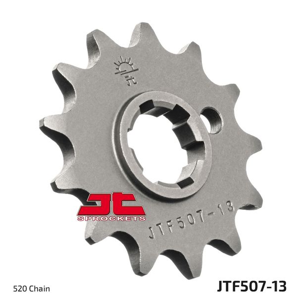 Ritzel JT Sprockets 520 13Z grobverzahnt Innendurchmesser 21mm / 25mm für Kawasaki KX, Husqvarna CR WR 250 - 500 ccm Bj. 1974 - 2000