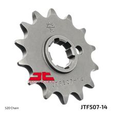JT Sprockets 520 14Z grofgetand tandwiel binnendiameter 21 mm/25 mm voor Kawasaki KX, Husqvarna CR WR 250 - 500 ccm bouwjaar 1974 - 2000