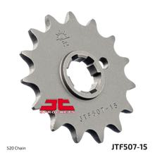 Pastorek JT Sprockets 520 15Z s hrubým ozubením vnitřní průměr 21mm / 25mm pro Kawasaki KX, Husqvarna CR WR 250 - 500 ccm r.v. 1974 - 2000