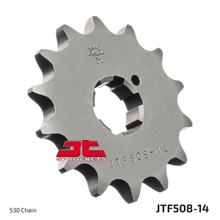 Ritzel JT Sprockets 530 14Z grobverzahnt Innendurchmesser 21mm / 25mm für Kawasaki S2 MACH II S3 A Mach 2 H2 IV H1 III 250 - 750 ccm Bj. 1969 - 1978