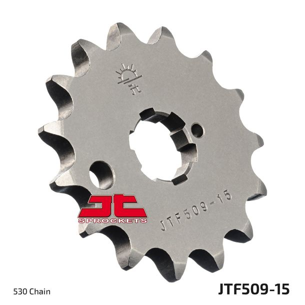 Ritzel JT Sprockets 530 15Z grobverzahnt Innendurchmesser 21mm / 25mm für Kawasaki Z J LTD 400 / 440 ccm Bj. 1974 - 1983