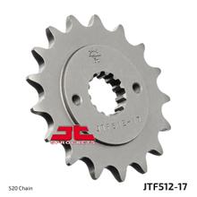 Pastor JT Sprockets 520 17Z jemnozubý vnitřní průměr 21,6mm / 25mm pro Kawasaki ER-5 ZX-9R Ninja GPZ S ZX-7 R RR, Yamaha YZF Thunder Cat KLE ZRX r. v. 1984 - 2007