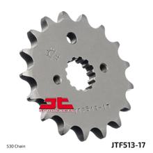 JT Sprockets 530 17T, pignone a denti fini, diametro interno 21,6 mm/25 mm per Suzuki GSX 1 FA F GSF Bandit SA, Yamaha FZS Fazer S N 250 - 1400 ccm Anno 1975 - 2017